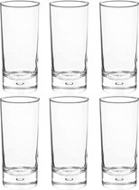 Set van 12x stuks longdrink glazen Georgi 290 ml van glas - Drinkglazen - Waterglazen - Tumbler