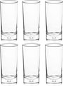 Set van 12x stuks longdrink glazen Georgi 290 ml van glas - Drinkglazen - Waterglazen - Tumbler