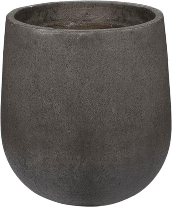 Pot Casual Black XL ronde grote bloempot 65x70 cm zwart