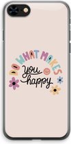 Case Company® - iPhone 8 hoesje - Happy days - Soft Cover Telefoonhoesje - Bescherming aan alle Kanten en Schermrand