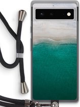 Case Company® - Google Pixel 6 hoesje met Koord - Stranded - Telefoonhoesje met Zwart Koord - Bescherming aan alle Kanten en Over de Schermrand