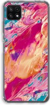 Case Company® - Samsung Galaxy A22 5G hoesje - Pastel Echoes - Soft Cover Telefoonhoesje - Bescherming aan alle Kanten en Schermrand