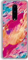 Case Company® - OnePlus 8 hoesje - Pastel Echoes - Soft Cover Telefoonhoesje - Bescherming aan alle Kanten en Schermrand