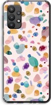 Case Company® - Samsung Galaxy A32 4G hoesje - Terrazzo Memphis - Soft Cover Telefoonhoesje - Bescherming aan alle Kanten en Schermrand