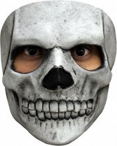 gezichtsmasker Bones latex wit one-size
