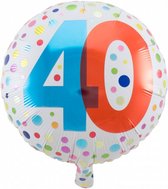folieballon stippen 40 jaar 45 cm