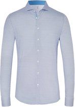 Desoto - Overhemd Ruit Blauw - M - Heren - Slim-fit