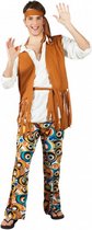 kostuum hippie heren polyester 4-delig