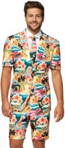 verkleedpak zomer Aloha Hero heren polyester mt 58