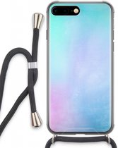 Case Company® - iPhone 7 PLUS hoesje met Koord - Mist pastel - Telefoonhoesje met Zwart Koord - Extra Bescherming aan alle Kanten en Over de Schermrand