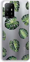 Case Company® - Oppo A94 5G hoesje - Tropische bladeren - Soft Cover Telefoonhoesje - Bescherming aan alle Kanten en Schermrand