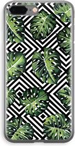 Case Company® - iPhone 8 Plus hoesje - Geometrische jungle - Soft Cover Telefoonhoesje - Bescherming aan alle Kanten en Schermrand