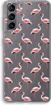 Case Company® - Samsung Galaxy S21 hoesje - Flamingo - Soft Cover Telefoonhoesje - Bescherming aan alle Kanten en Schermrand