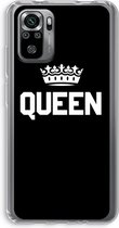 Case Company® - Xiaomi Redmi Note 10S hoesje - Queen zwart - Soft Cover Telefoonhoesje - Bescherming aan alle Kanten en Schermrand