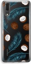 Case Company® - Huawei P20 hoesje - Kokosnoot - Soft Cover Telefoonhoesje - Bescherming aan alle Kanten en Schermrand