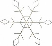 sneeuwvlok frame led 41 x 41 cm zilver