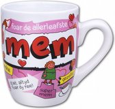 feestmok Mem 325 ml 12 x 10 cm keramiek wit