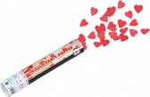 partypopper harten 28 cm karton/papier rood