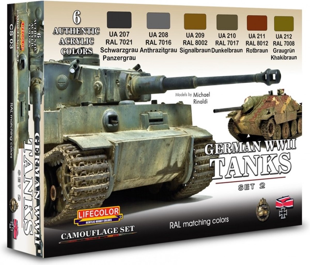 CS03 Lifecolor German WWII Tanks Set2