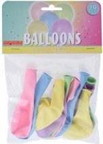 ballonnen Macaron 25 cm latex 10 stuks