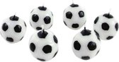 verjaardagskaarsjes Goal! 2,5 cm wit/zwart 6 stuks