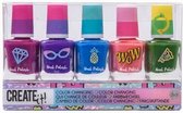 nagellakset kleurveranderend neon 8 ml 5-delig