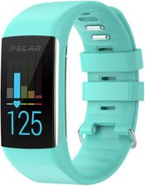 Siliconen Smartwatch bandje - Geschikt voor Polar A360 / A370 siliconen bandje - aqua - Strap-it Horlogeband / Polsband / Armband