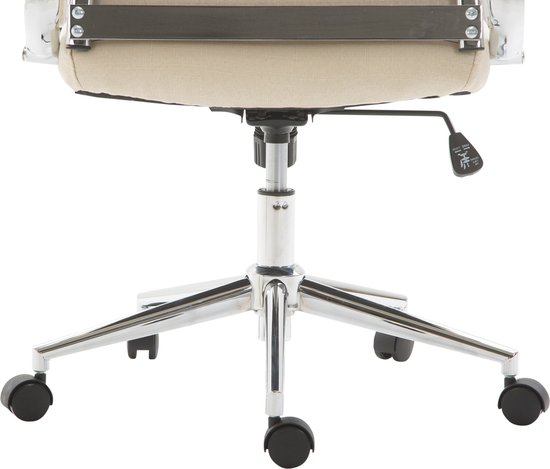 CLP Columbus Bureaustoel - Ergonomisch - Voor volwassenen - Stof - creme