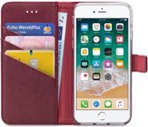 Apple iPhone SE (2022) Hoesje - My Style - Flex Wallet Serie - Kunstlederen Bookcase - Bordeaux - Hoesje Geschikt Voor Apple iPhone SE (2022)