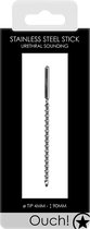 Urethral Sounding - Metal Stick - Urethral Toys silver