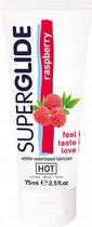 HOT Superglide edible lubricant waterbased - raspberry - 75 ml - Lubricants