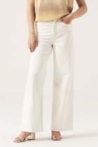 GARCIA O20119 Dames Wide Fit Jeans Wit - Maat W28 X L32