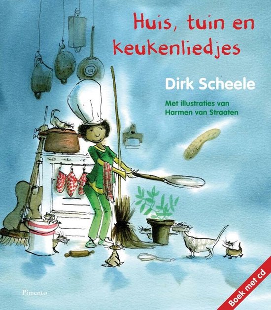 Cover van het boek 'Huis, tuin en keukenliedjes' van Dirk Scheele