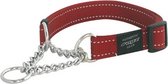 Rogz For Dogs Lumberjack Choker Hondenriem - Rood - 25 mm x 43-73 cm