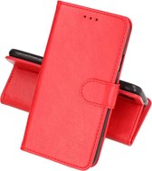 Zakelijke Book Case Telefoonhoesje - Portemonnee Hoesje - Geschikt voor Samsung Galaxy A13 5G - Rood