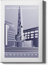 Walljar - Nationaal Monument - Muurdecoratie - Poster