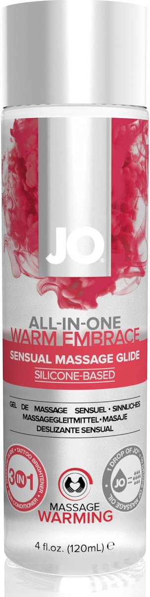 Goedkoopste System JO - Verwarmende All-in-One Massage Glijmiddel Op Siliconenbasis - 1
