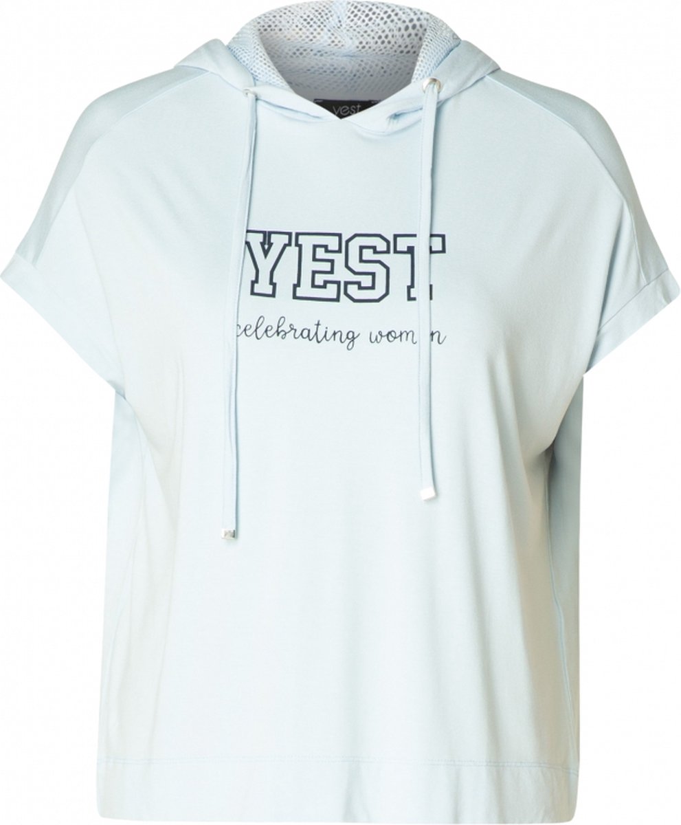 YESTA Laëlle Jersey Shirt - Pastel Blue - maat 2(50)