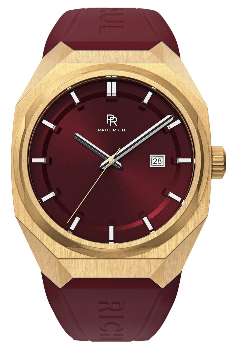 Paul Rich Elements Red Howlite Rubber ELE04R-A automatisch horloge