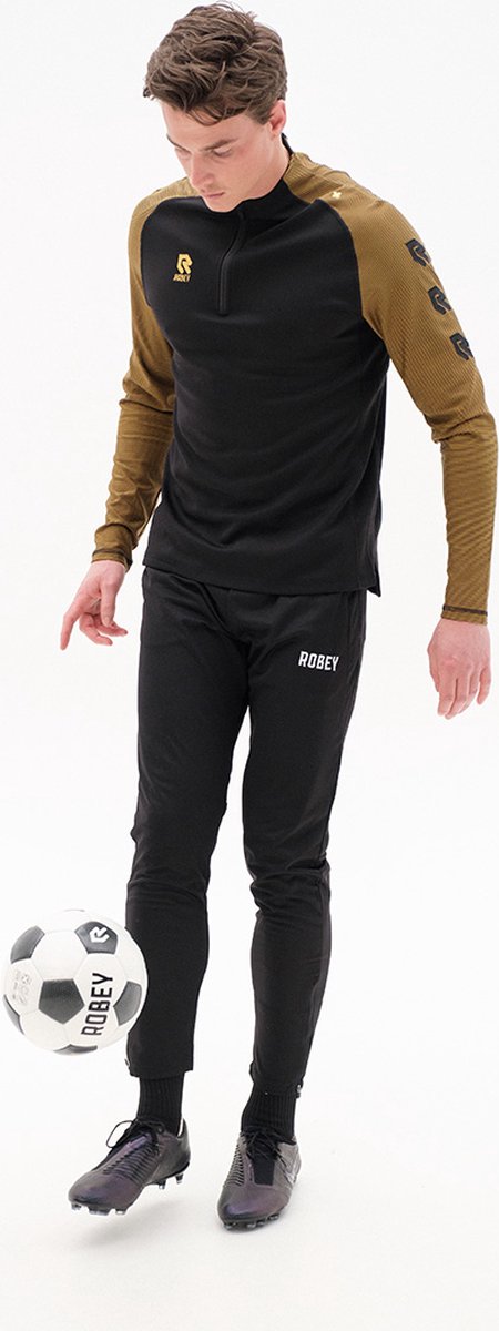 Robey Performance Ziptop Heren - Zwart / Goud | Maat: 4XL