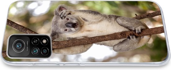 Convient pour coque Xiaomi Mi 10T 5G - Koala - Branches - Animal - Enfants - Garçons - Meiden - Coque de téléphone en Siliconen