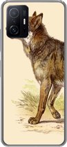 Coque en Siliconen pour Xiaomi 11T Pro - Loup, Prédateur, Plantes