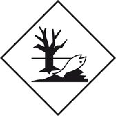 ADR sticker milieugevaarlijke stoffen, zeewaterbestendig 50 x 50 mm