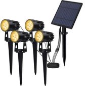 LED Solar Light - Waterdicht - Solar Pathway Lighting - COB - Buitentuinlamp - Spotlight - Landschapslamp - Warm wit licht
