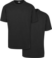 Urban Classics Heren Tshirt -XXL- Heavy Oversized 2-Pack Zwart