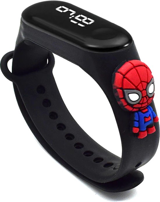 Thumbnail van een extra afbeelding van het spel Spiderman horloge - smartwatch kinderen - Marval kinderhorloge jongen digitaal - smart watch cadeau - kado