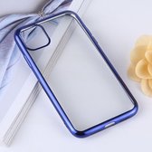 Mobigear Hoesje geschikt voor Apple iPhone 11 Telefoonhoesje Flexibel TPU | Mobigear Royal Backcover | iPhone 11 Case | Back Cover - Transparant / Blauw