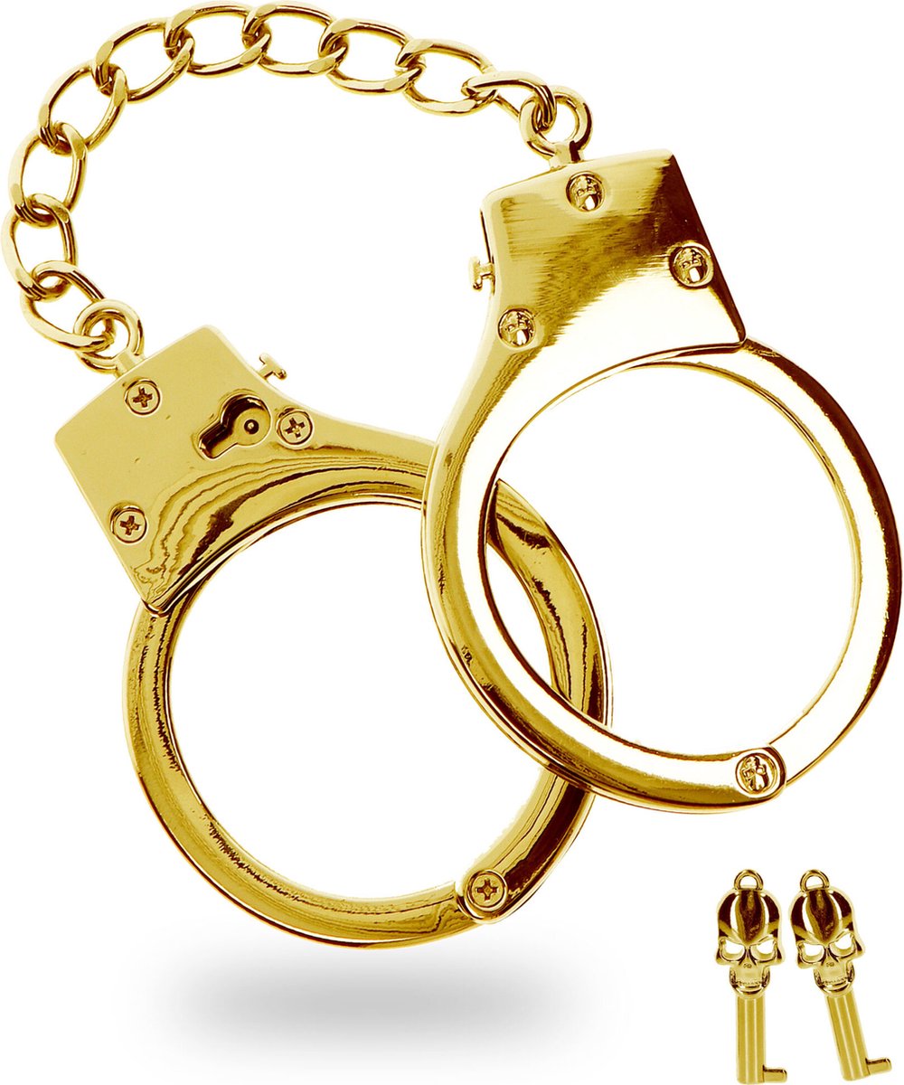 Taboom - Gold Plated BDSM Handcuffs - Bondage / SM Cuffs Goud