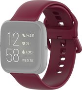 Mobigear Dotted Siliconen Bandje voor Fitbit Versa 2 - Rood