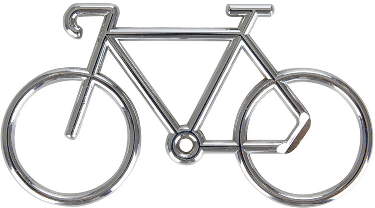 Balvi Flessenopener Fiets Tourmalet Zilver Metaal